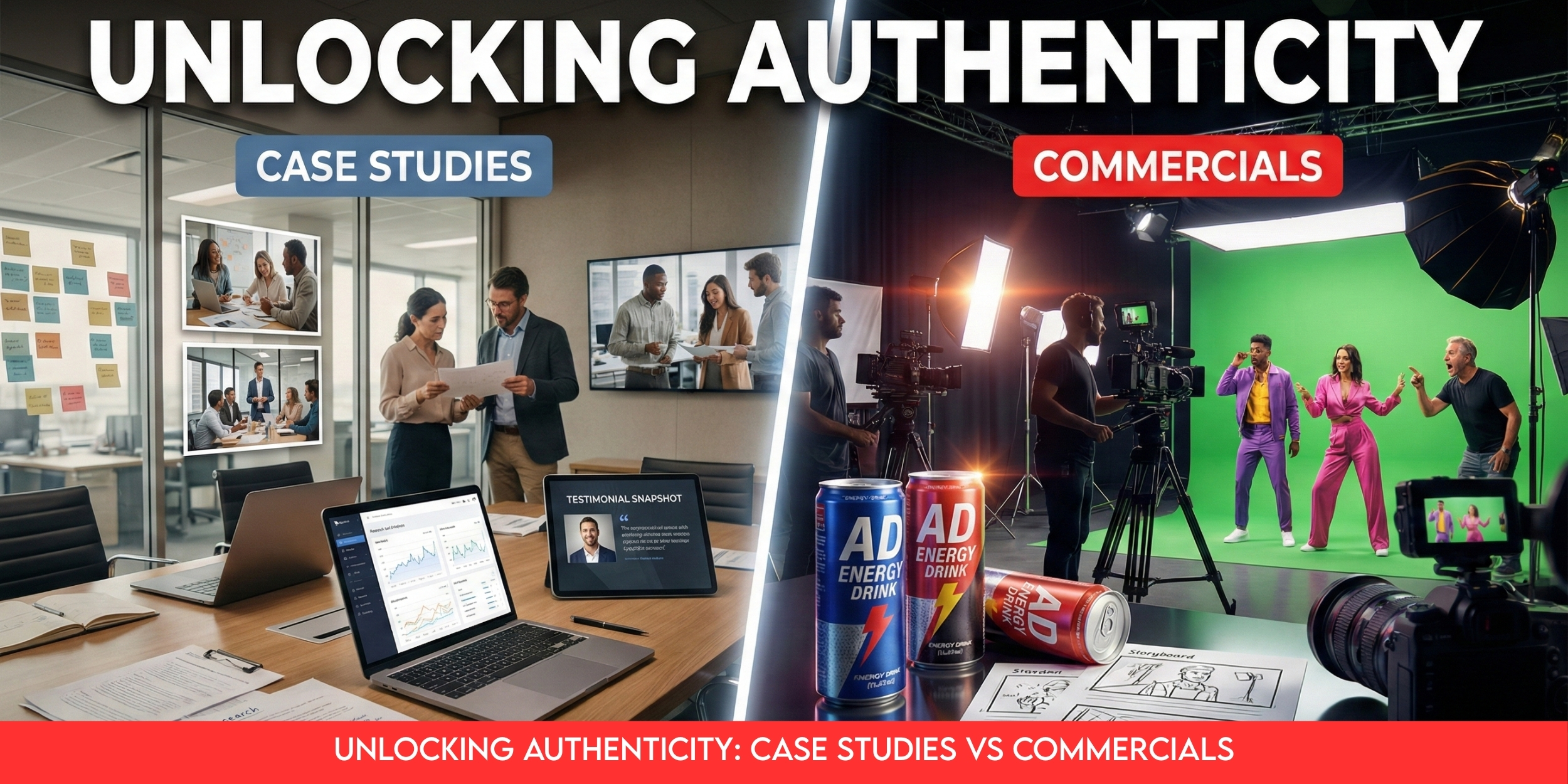 Unlocking Authenticity: Case Studies vs Commercials